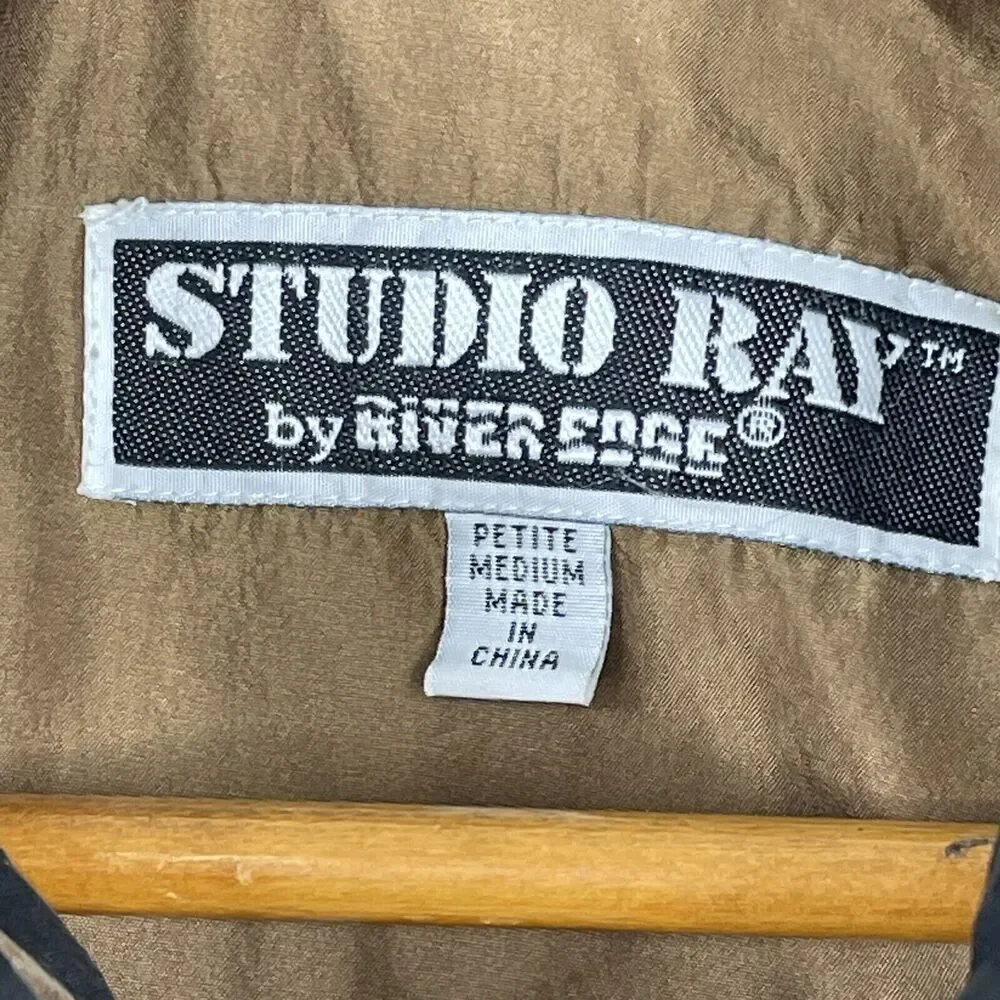 Vintage Studio Ray Track Jacket Womens Petite Med Silk Lined Switzerland Art - Picture 3 of 15